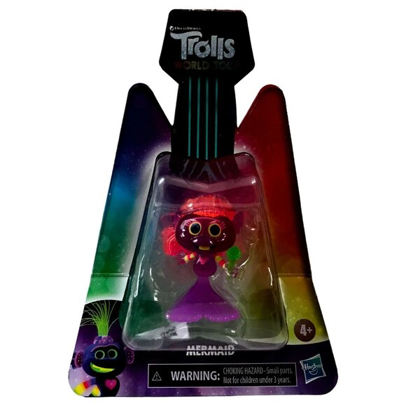 Trolls World Tour Branch & Mermaid 3" Mini Figures Set Of 2 Hasbro Dreamworks - Picture 3 of 3